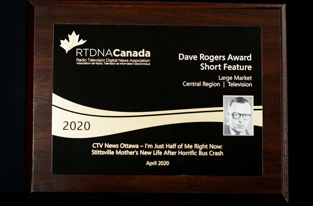 RTDNA Canada Dave Rogers 2020 Central Region Award Winner